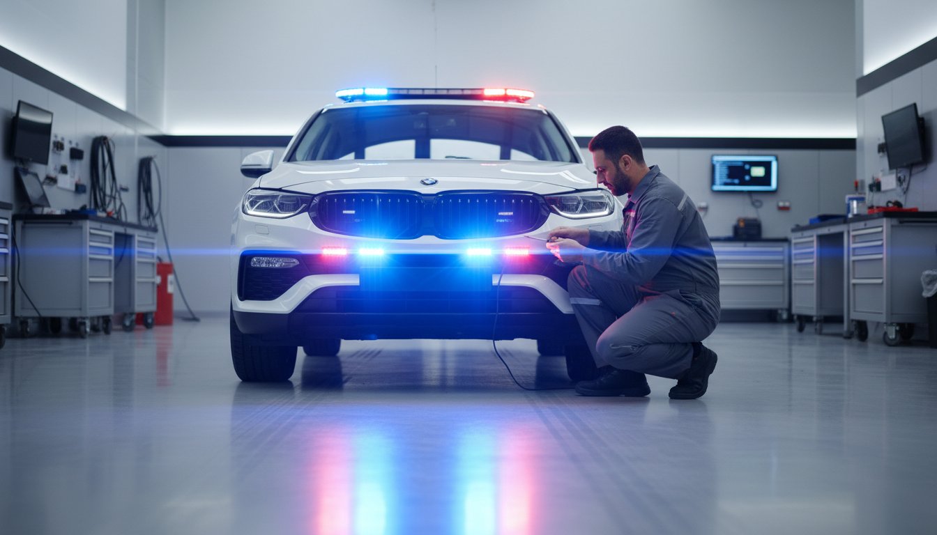 Police Car Lighting and Siren Fitting: A Professional Guide