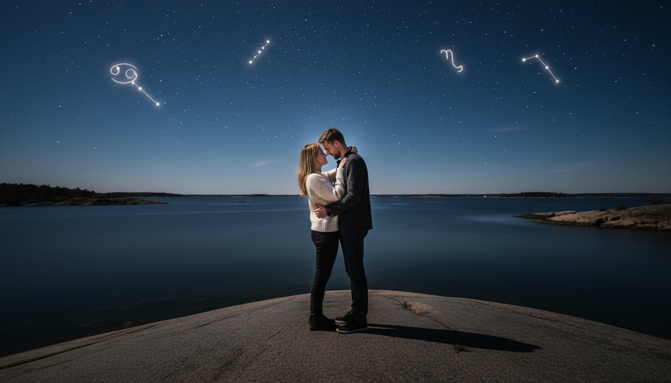 Kräftan och Skorpionen: En kosmisk kärlekshistoria skriven i vatten