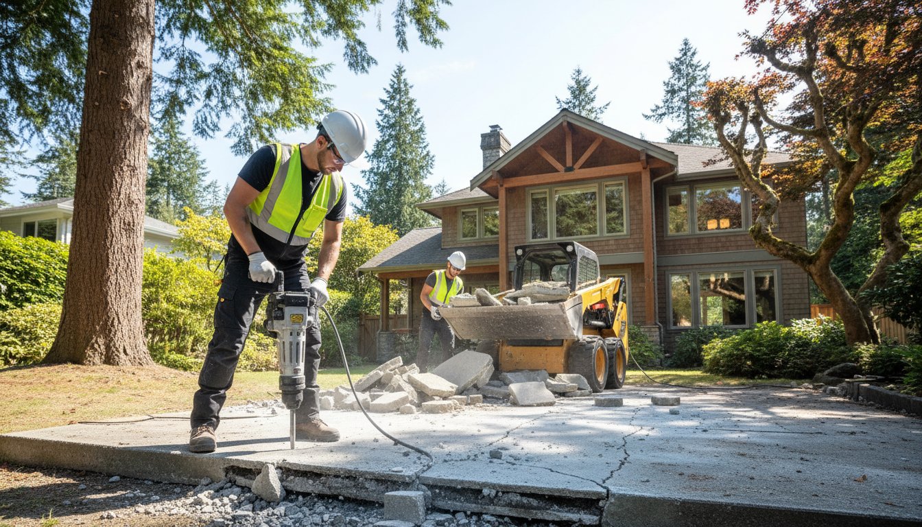 Cost to Remove a Concrete Slab in Nanaimo & Duncan: 2026 Pricing Guide