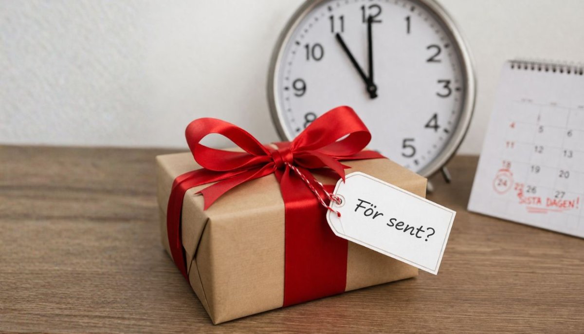 När är det för sent att ge present?