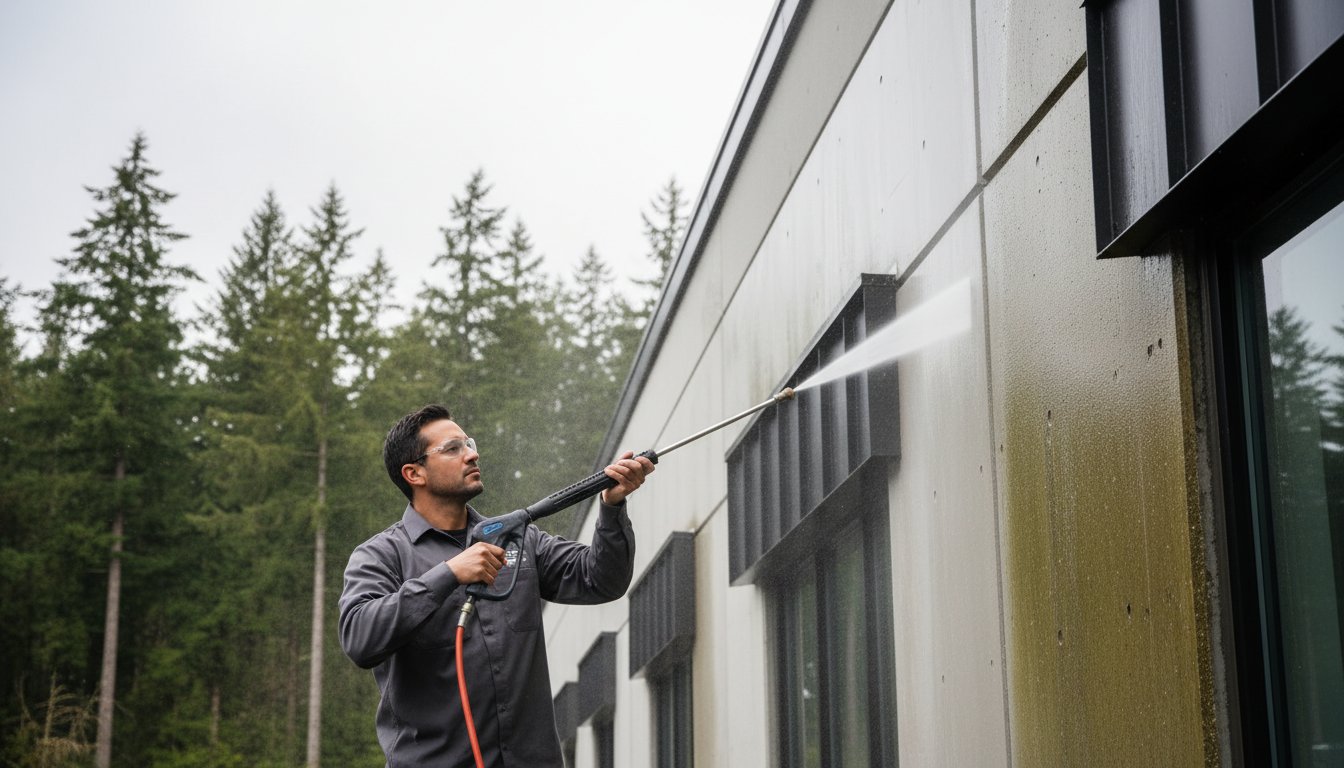 Commercial Power Washing in Nanaimo: Professional Exterior Cleaning for Your Business
