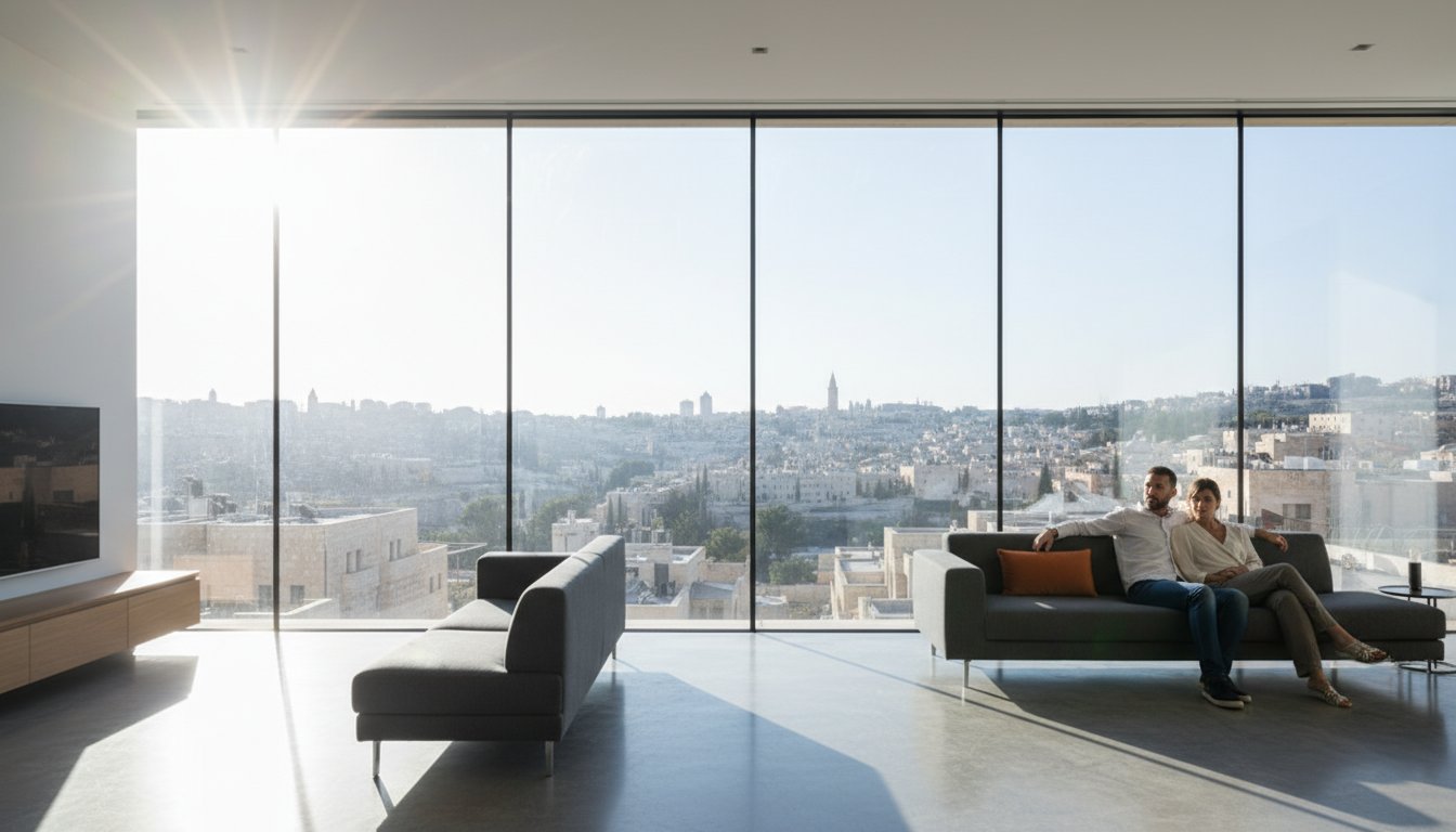 ציפוי חלונות נגד שמש: המדריך המקיף לסינון חום וקרינה (עדכון 2026)