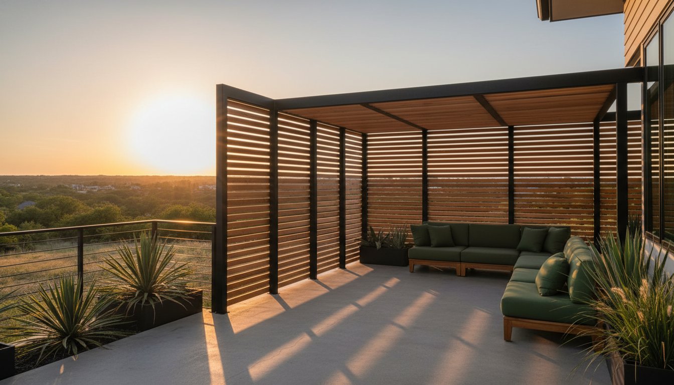 Privacy Screen for the Deck: Austin Design & Material Guide