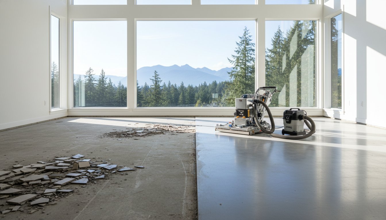 Professional Tile Floor Removal Service in Nanaimo, Duncan & Central Vancouver Island
