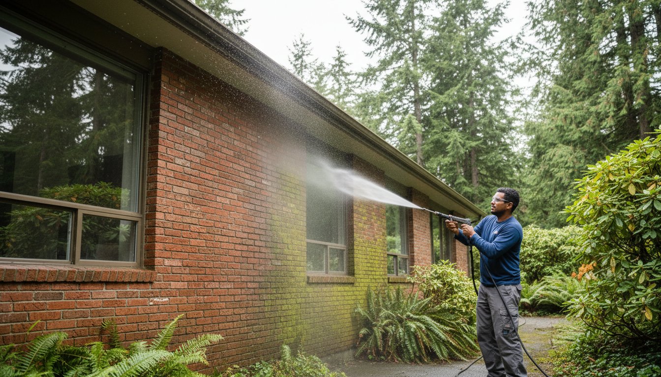 2026 Cost Guide: Power Washing a Brick House in Nanaimo, Duncan, and Parksville