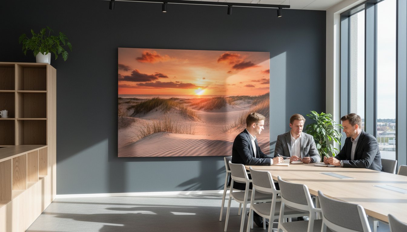 Akustiikkataulu omalla kuvalla: Paranna toimitilojen viihtyvyyttä Porissa ja Satakunnassa