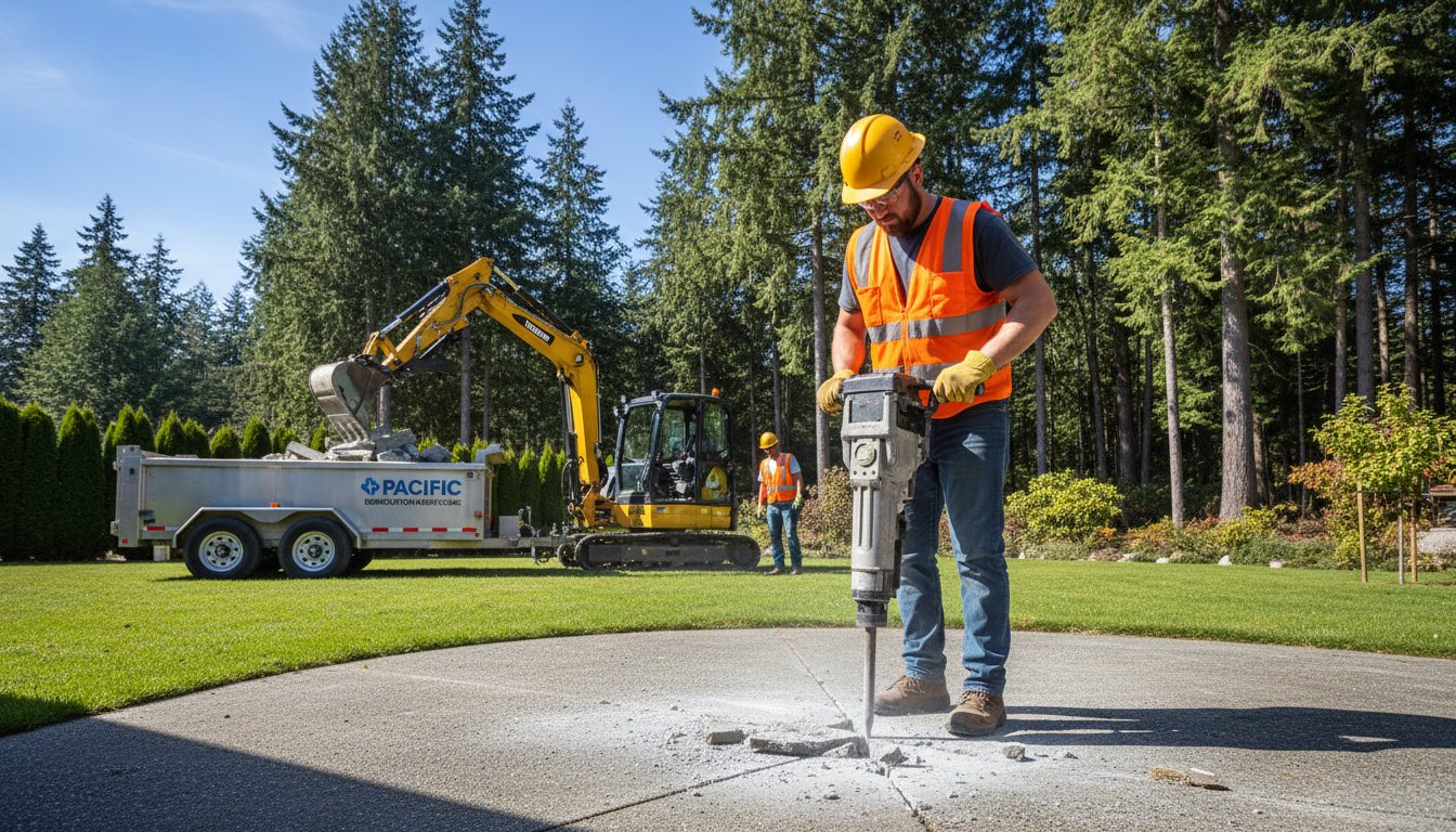 Professional Concrete Demolition and Hauling in Nanaimo and Duncan