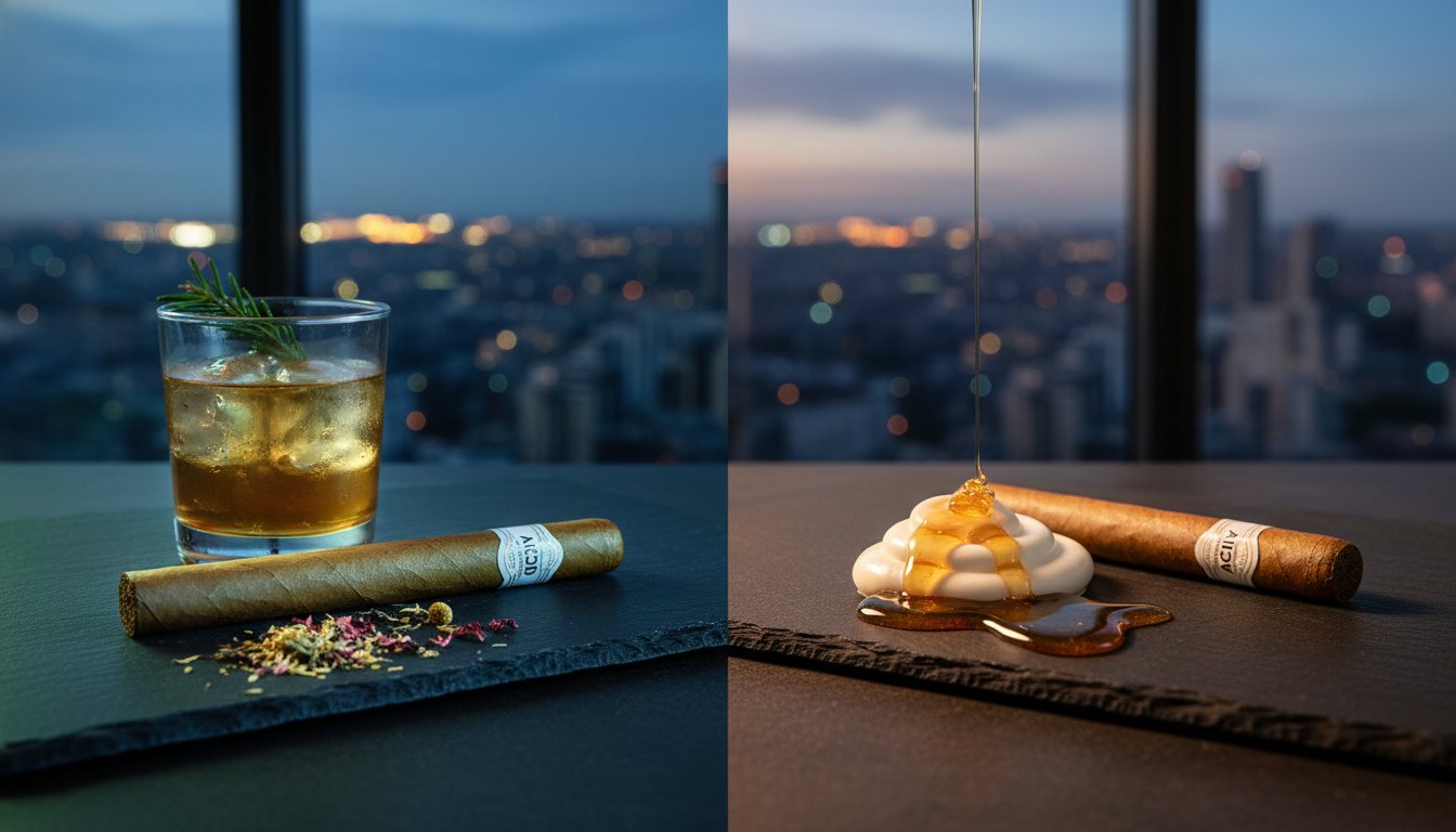 Acid Cold Infusion Tea vs. Blondie: Which Blue Label Cigar Wins?