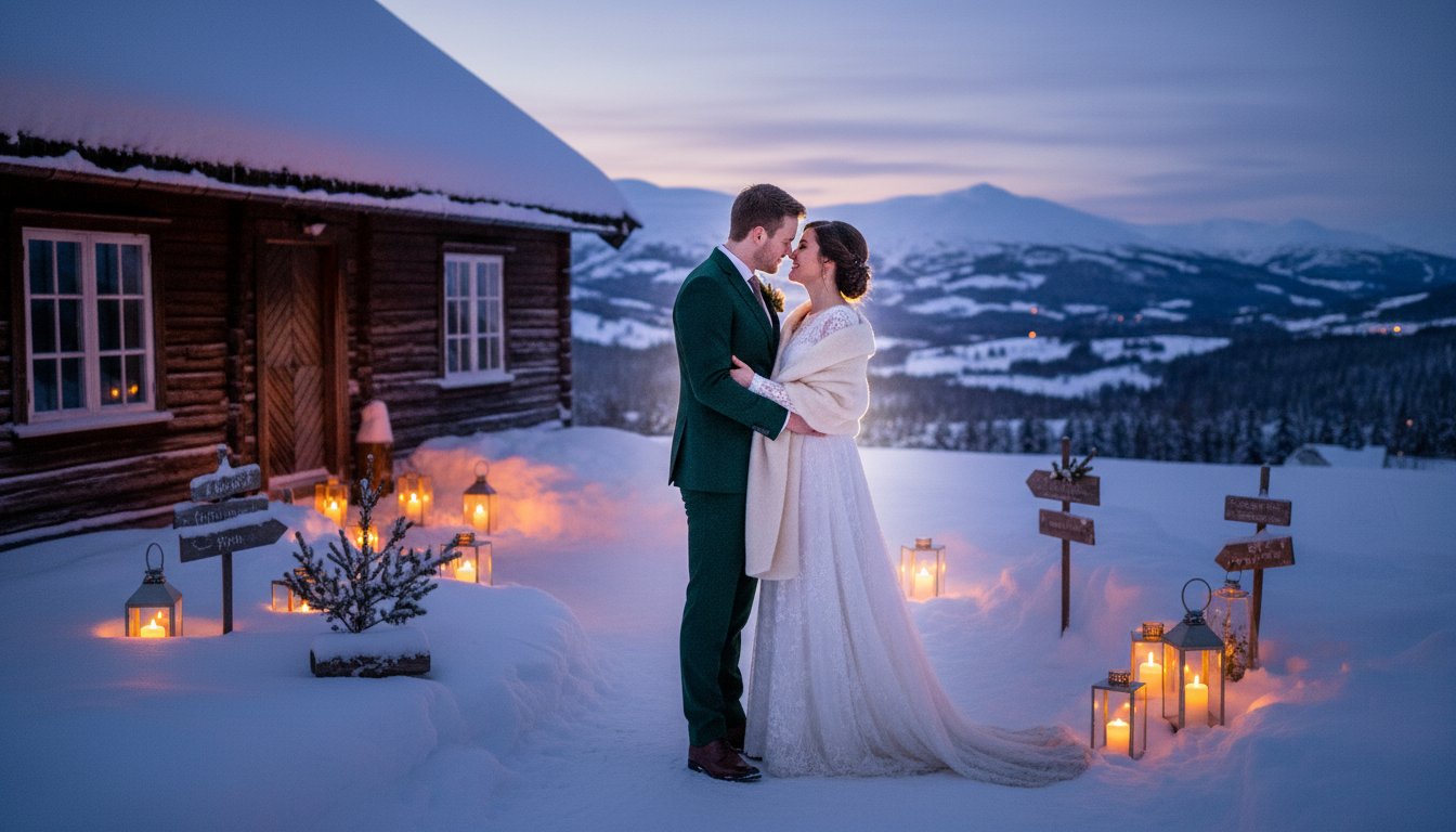 Slik planlegger du et magisk vinterbryllup på fjellet: En komplett guide