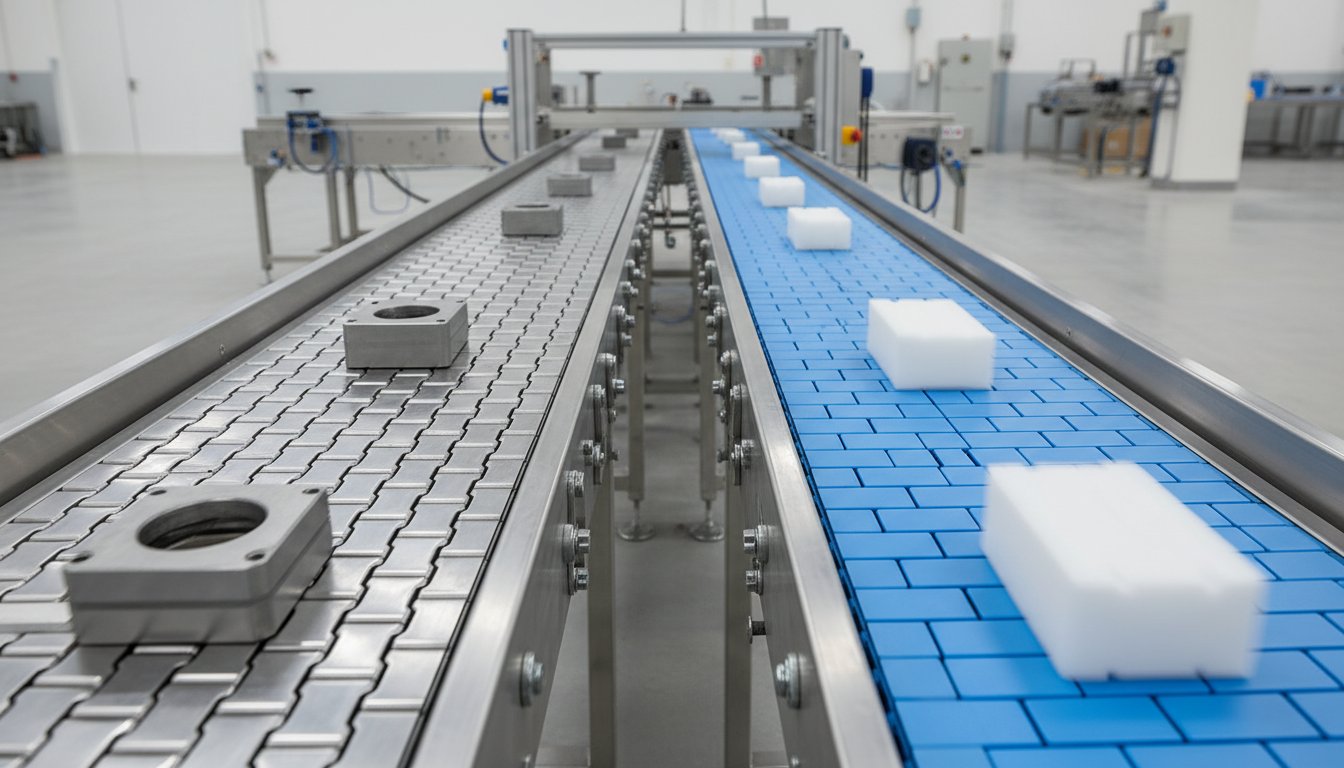 Plastic vs Steel Modular Conveyor Belting: The Ultimate Comparison Guide