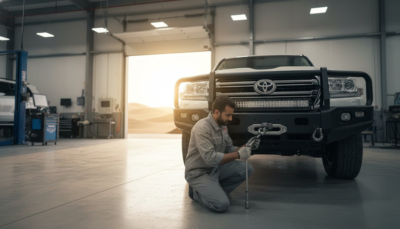 Professional Winch Bumper Installation in the UAE: The Ultimate 4x4 Guide