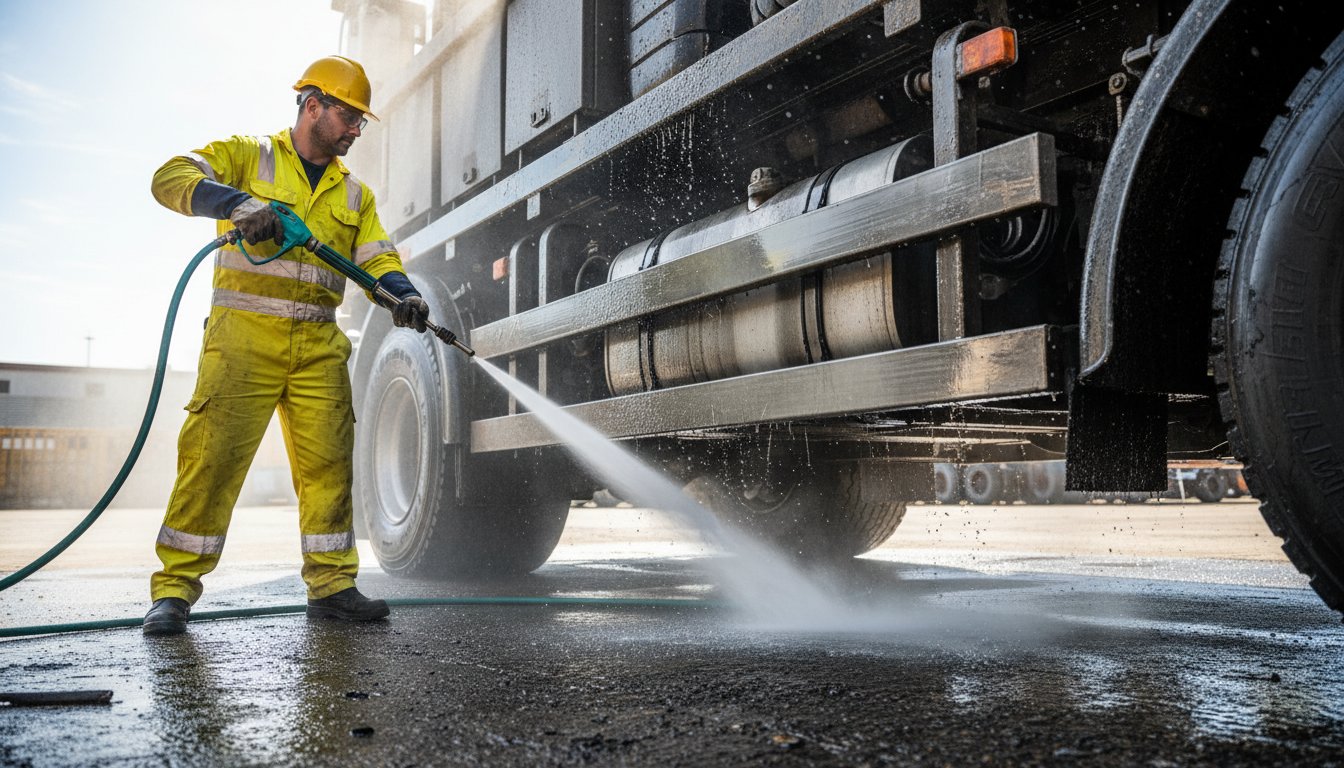 Heavy Vehicle Chassis Cleaning for RWC in Melbourne: The 2026 Inspection Guide