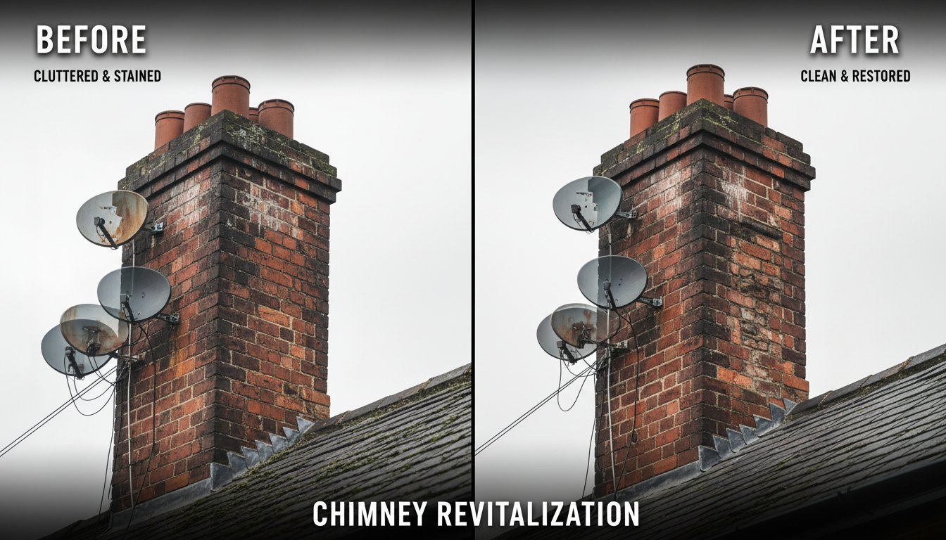 Satellite Dish Removal Case Study: Restoring a Bolton Terraced Home