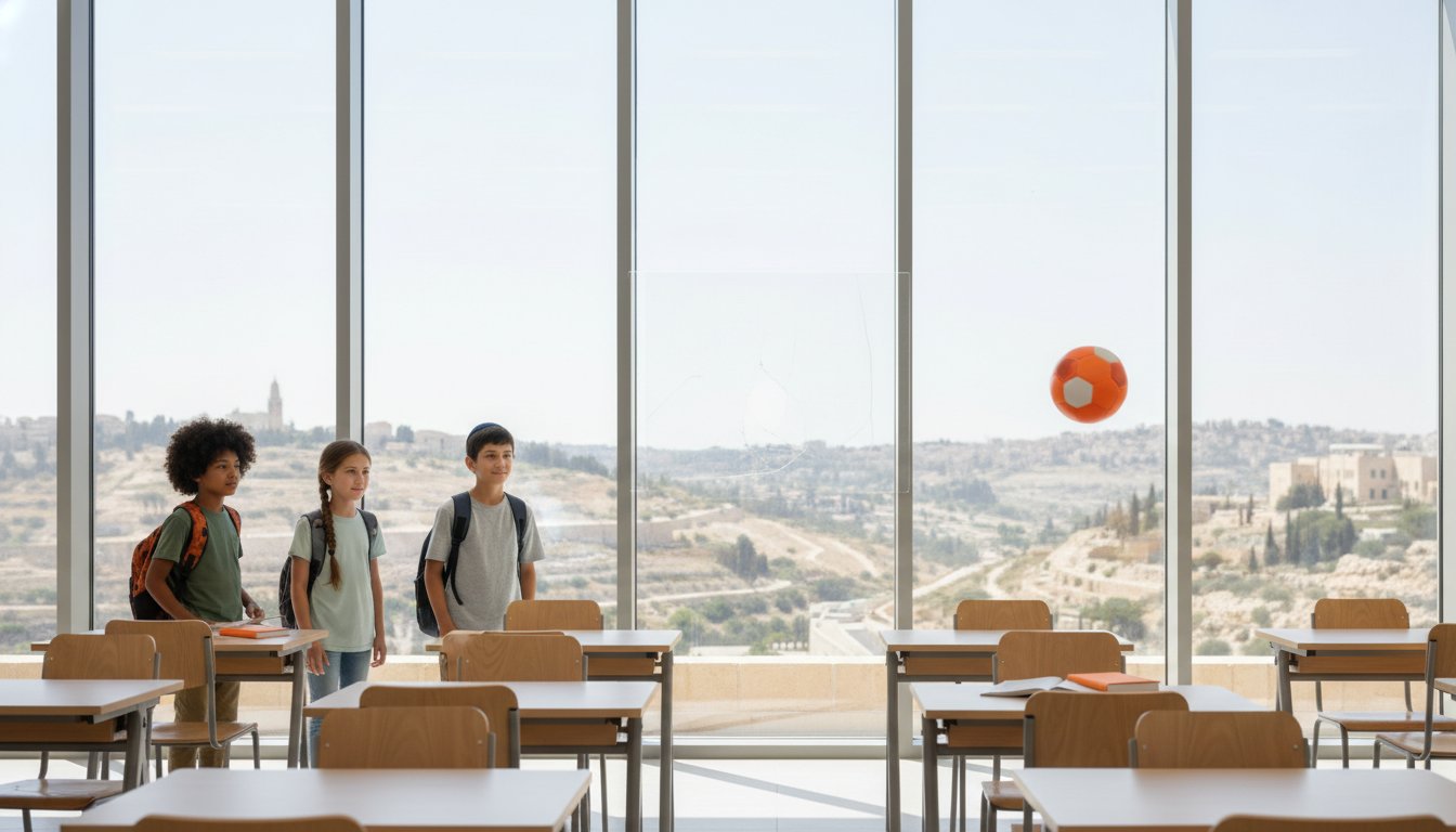 ציפוי מגן לבית ספר: המדריך המלא למיגון זכוכית ובטיחות ילדים (2026)