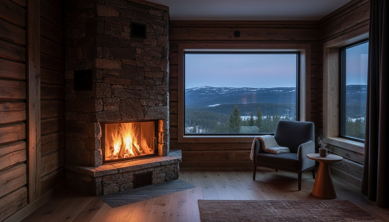 Hotell med peis på rommet: En guide til den ultimate fjellroen i 2026