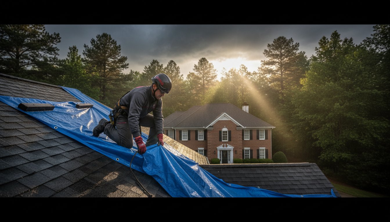 Emergency Roof Repair in Roswell, GA: The Homeowner’s 24/7 Response Guide
