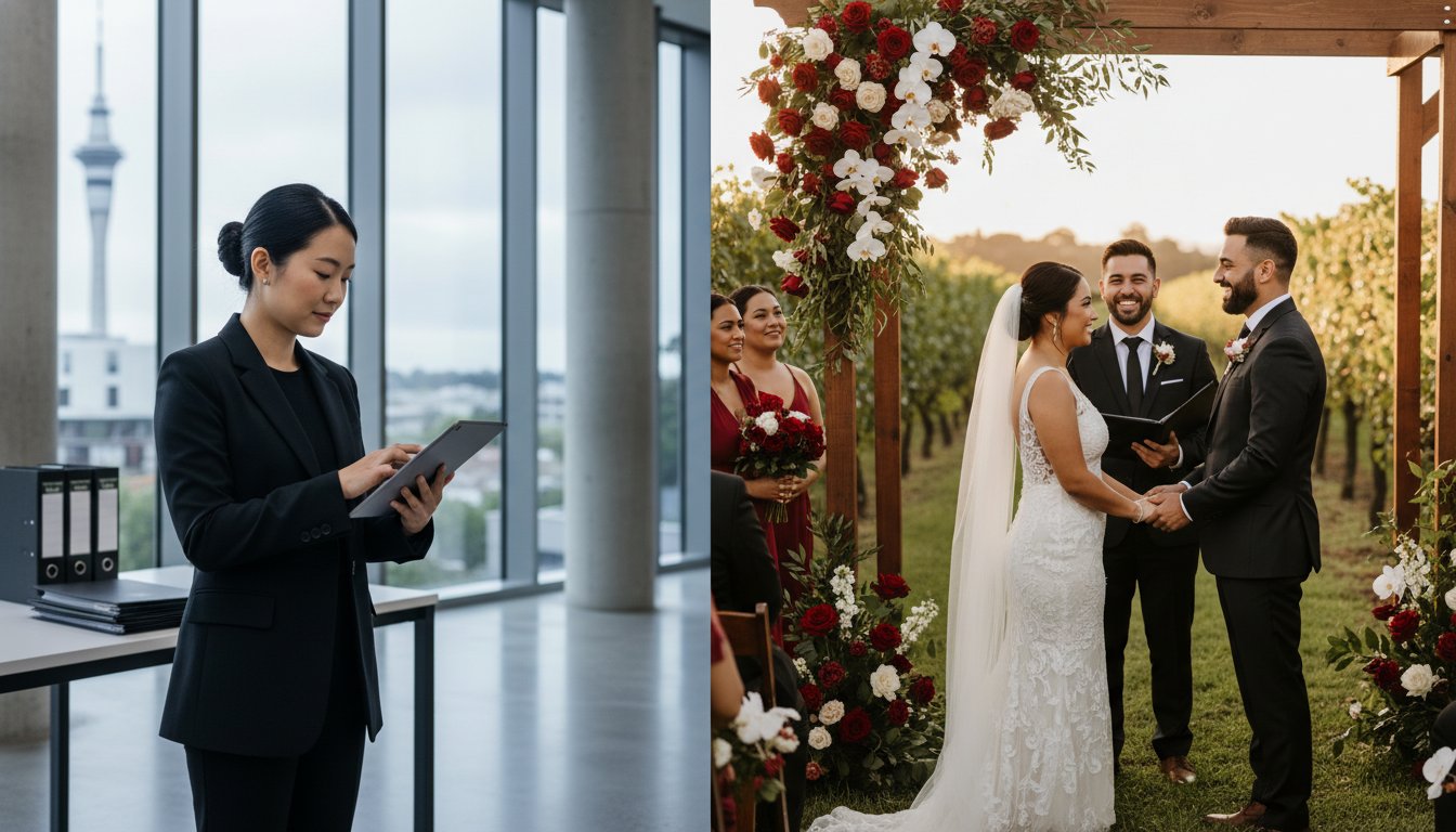 Celebrant vs Wedding Planner: Who Do You Really Need for Your Auckland Wedding?