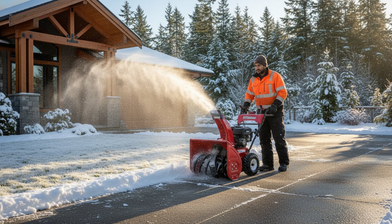 Professional Snow Removal in Nanaimo, Duncan, & Central Vancouver Island