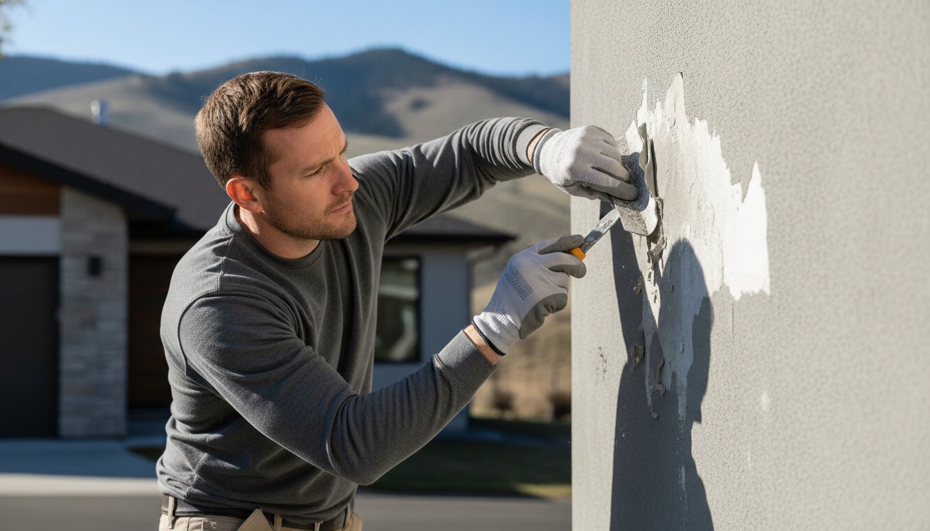 How to Fix Peeling Stucco Before Painting: A Kamloops Homeowner’s Guide