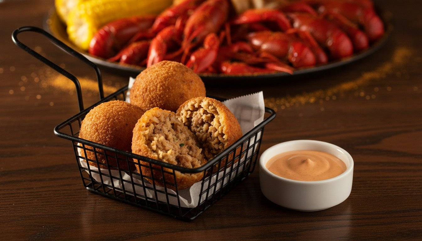 Authentic Boudin Balls in Meyerland: The Ultimate Cajun Starter at The Catch