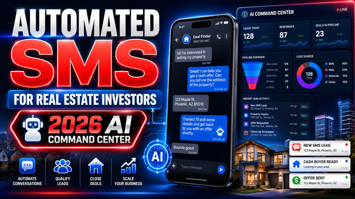 Automated SMS for Real Estate Investors: The 2026 AI Command Center