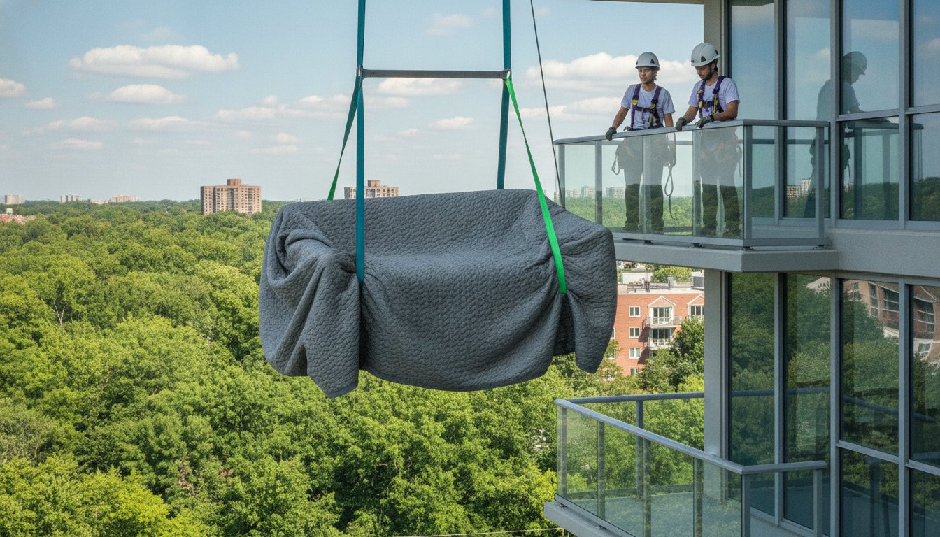 Balcony Furniture Hoisting & Rigging in McLean, VA