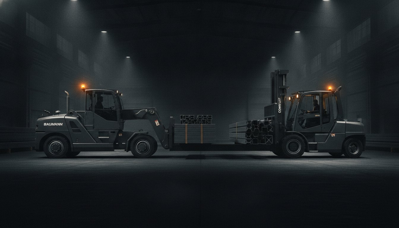 Baumann Sideloader vs Combi-Lift: The Expert Comparison for Used Long-Load Handling