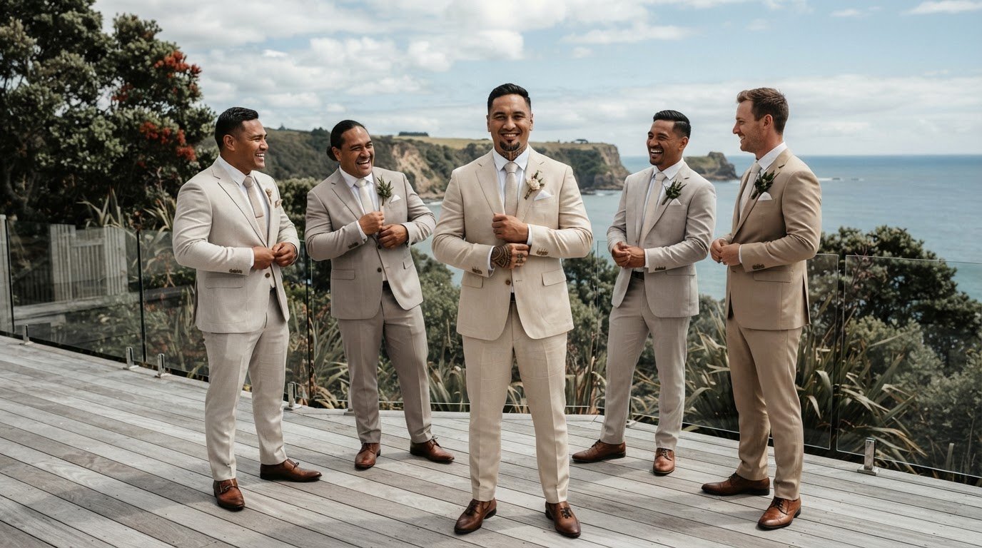 Beige Suit Hire for Summer: A New Zealand Style Guide