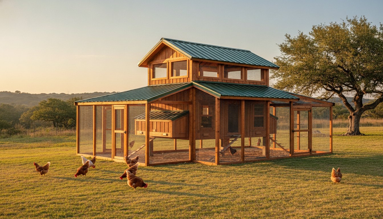 Best Chicken Coop for 15 Chickens in Texas: 2026 Guide