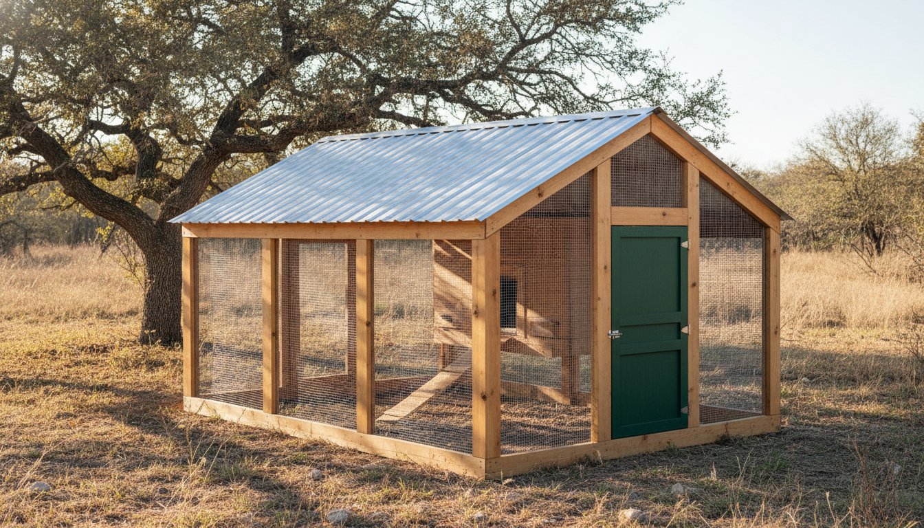 Best Texas Chicken Coop Materials for Heat and Longevity