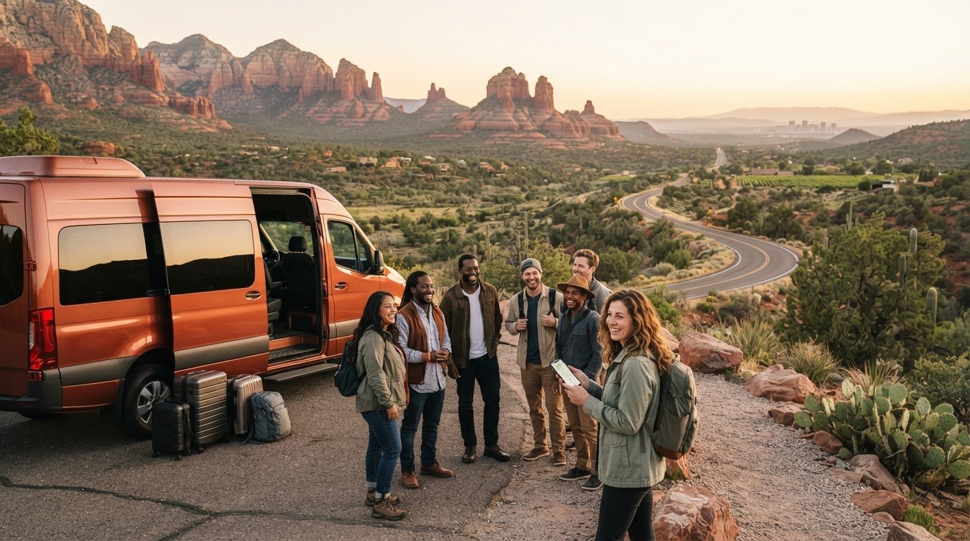Best Way to Get a Group from Phoenix to Sedona in 2026