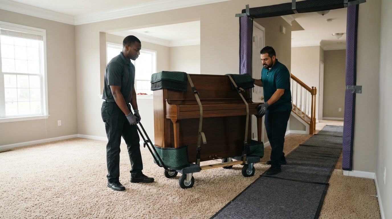 Best Way to Move a Piano on Carpet in Woodbridge, VA