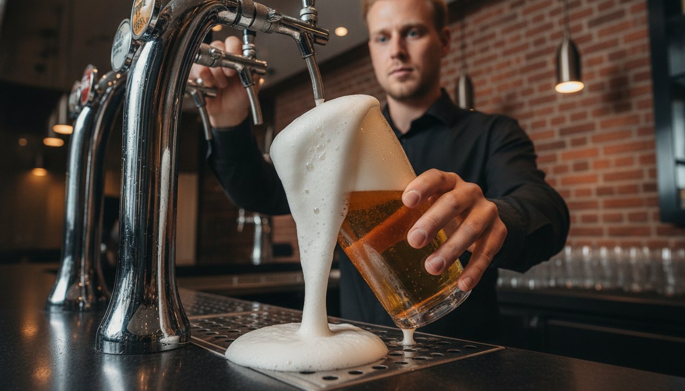 Bier schäumt zu stark: Ursachen und Profi-Lösungen für Ihre Zapfanlage