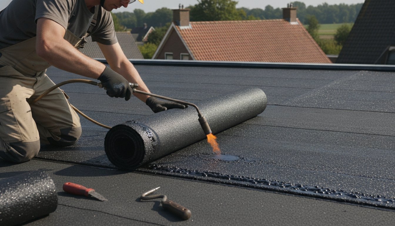 Bitumen dakbedekking leggen: een stap-voor-stap gids voor een waterdicht resultaat