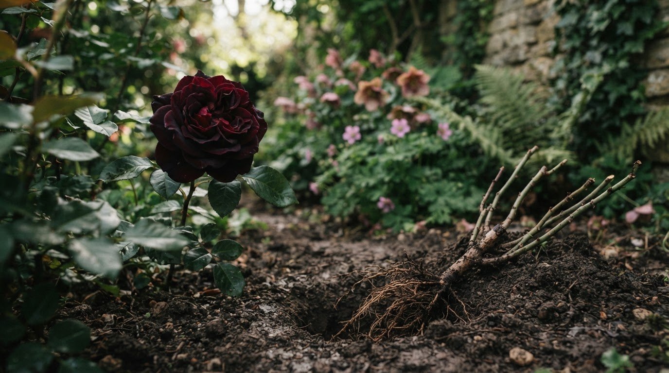Black Baccara bare root rose price and planting advice