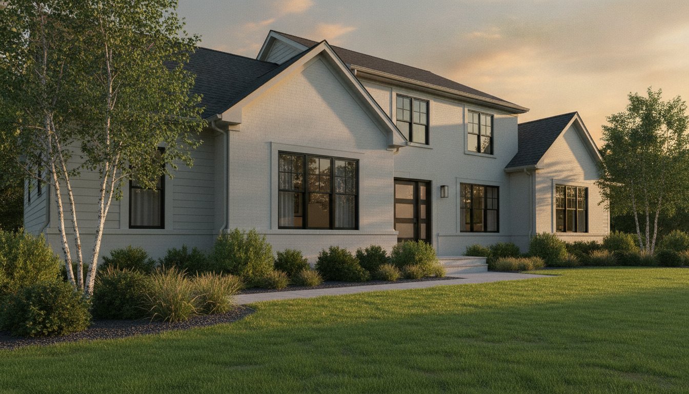 Black Fibrex Double Hung Windows: Style & Performance