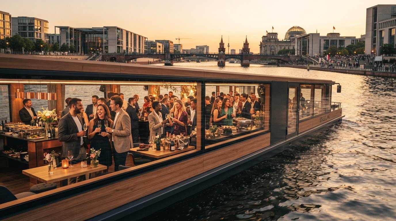 Bootsfahrt fürs Firmenevent in Berlin: exklusiv feiern auf der Spree
