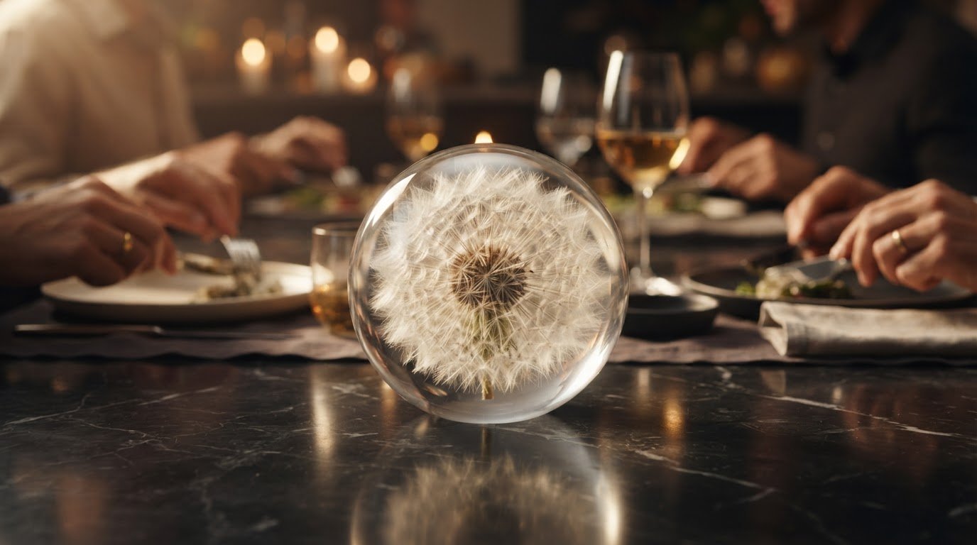 Botanical Centrepiece for Dining Table: A Moment of Stillness