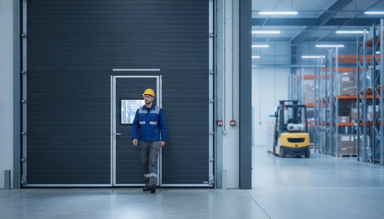 Bramy segmentowe z drzwiami przejściowymi: Kompletny przewodnik dla przemysłu 2026