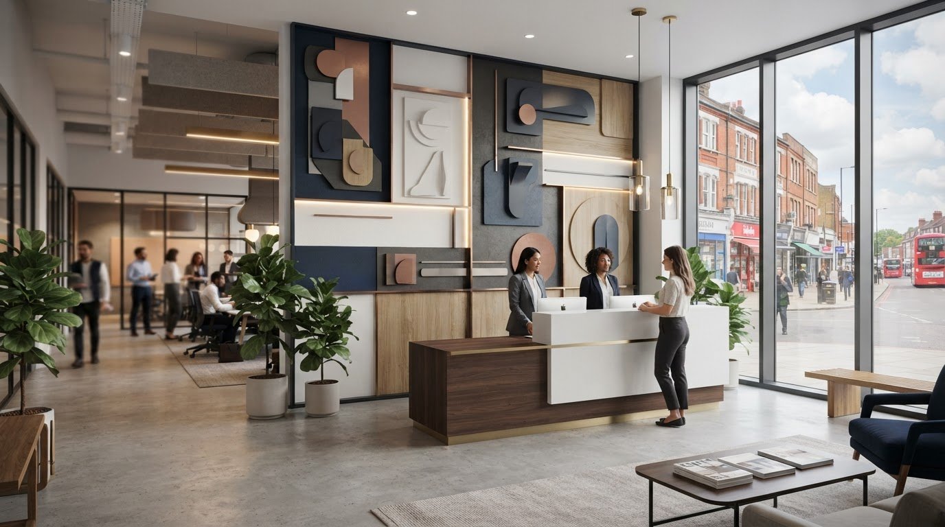 Branded Feature Wall for Office: Ideas, Design and Installation