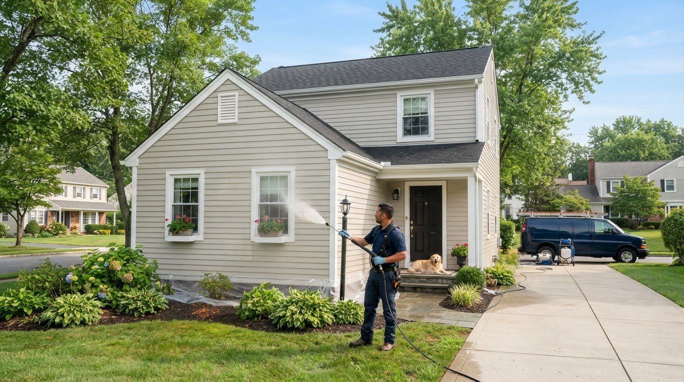 Building Exterior Cleaning in Levittown for Homes and Properties