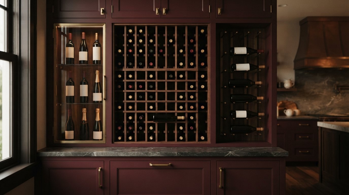 Built-In Wine Racks for Kitchen Cabinets: Design & Install