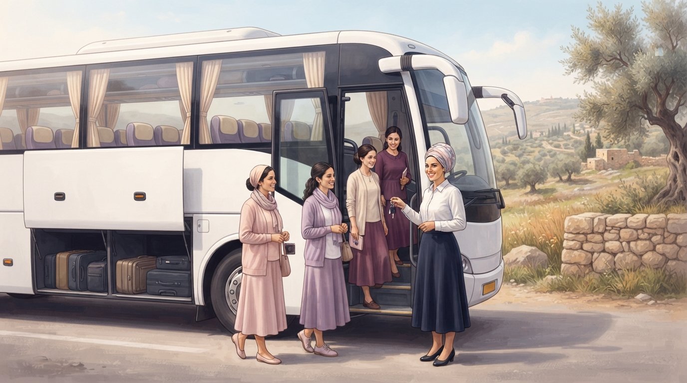 אוטובוס לקבוצות נשים: המדריך המלא לארגון נסיעה בטוחה וצנועה