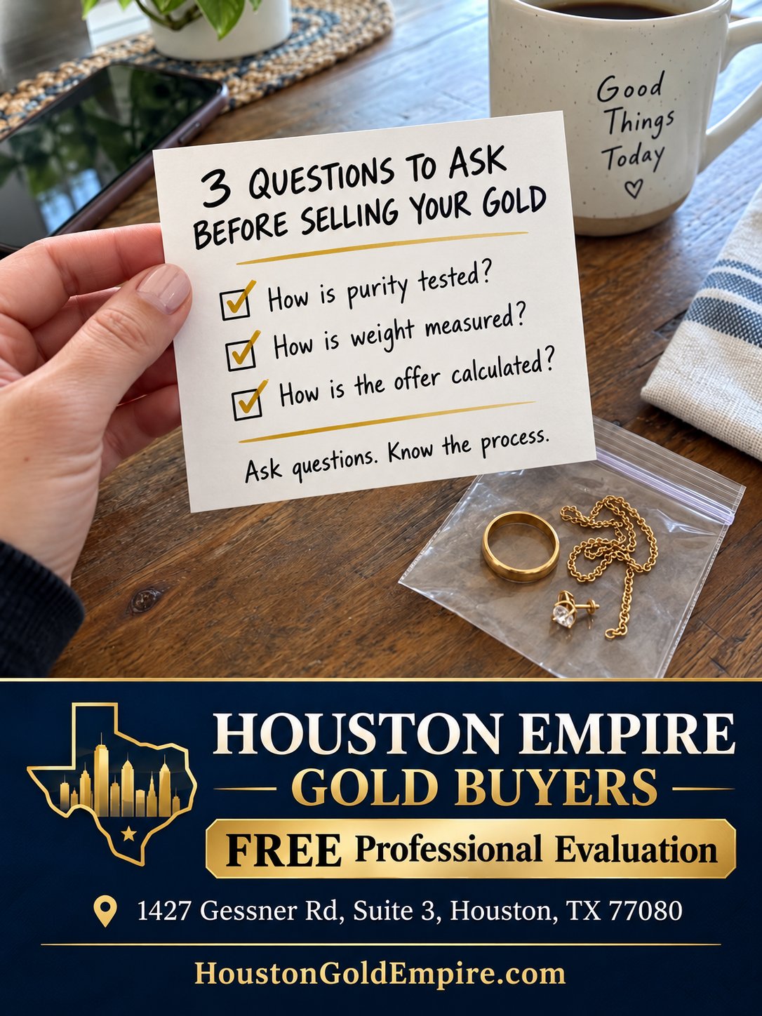Before you sale your gold check 3 things