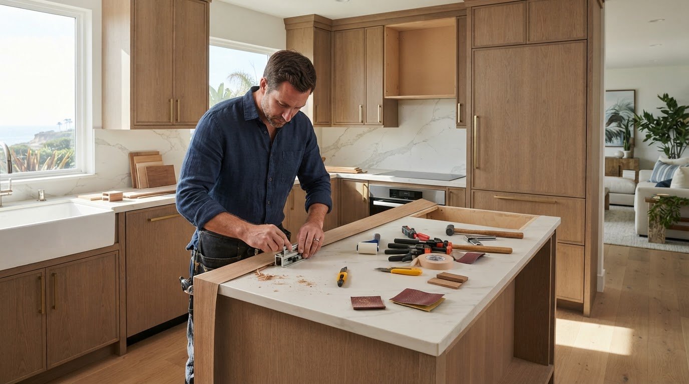 Cabinet Veneer Installation: The Professional Guide to Luxury Kitchen Refacing