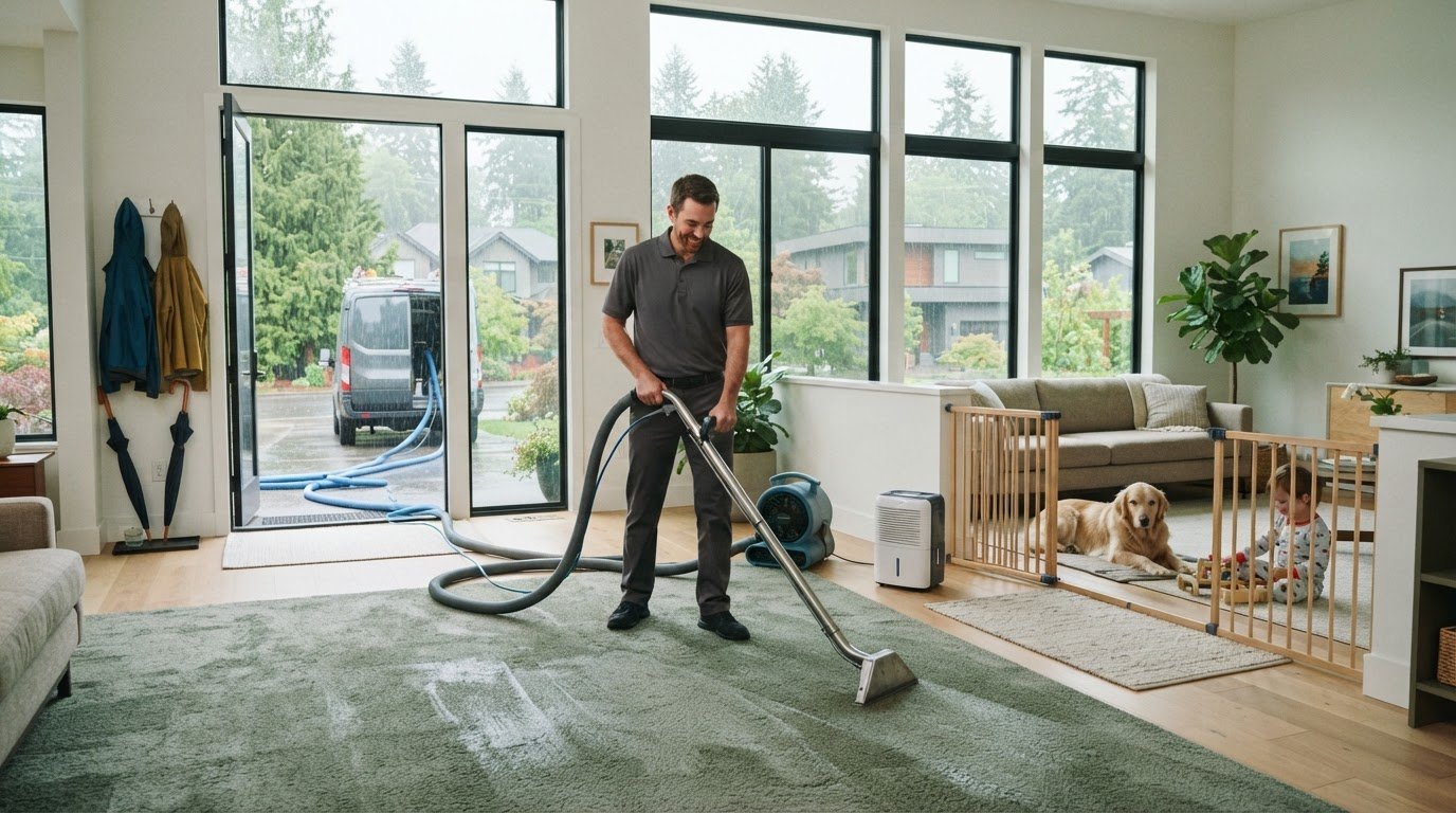 Can You Clean Carpets in the Rain? Scheduling Tips