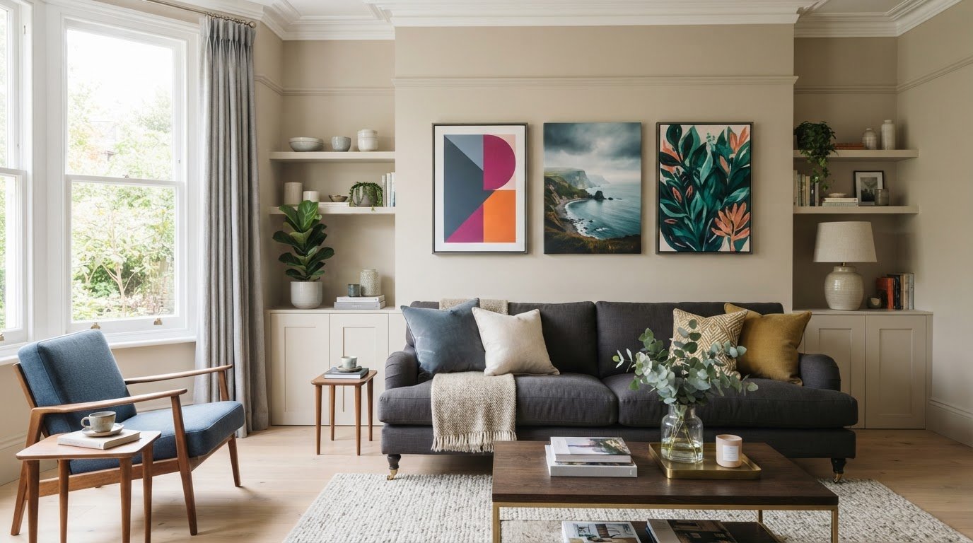 Canvas Prints for Living Rooms: Style, Colour and Framing
