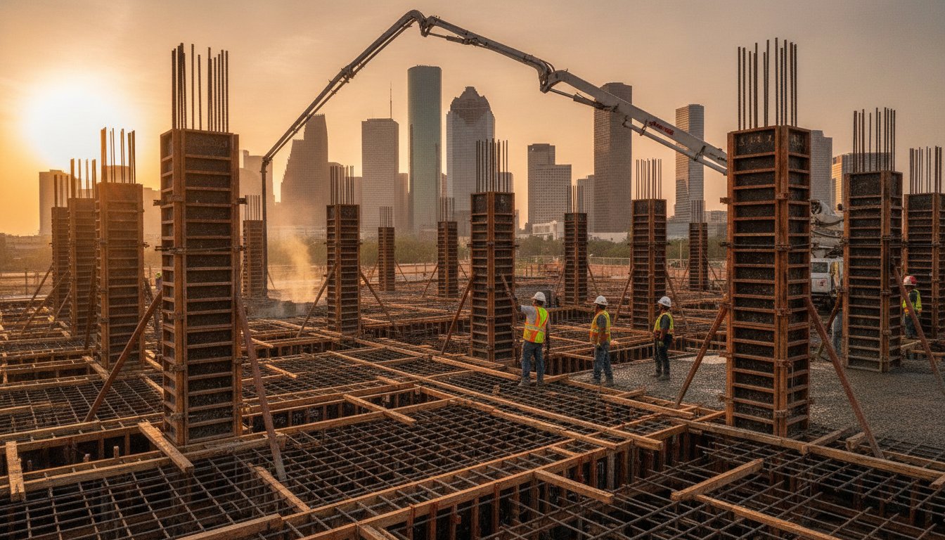 Cast-in-Place Concrete Contractor Houston: Structural CIP Solutions for 2026