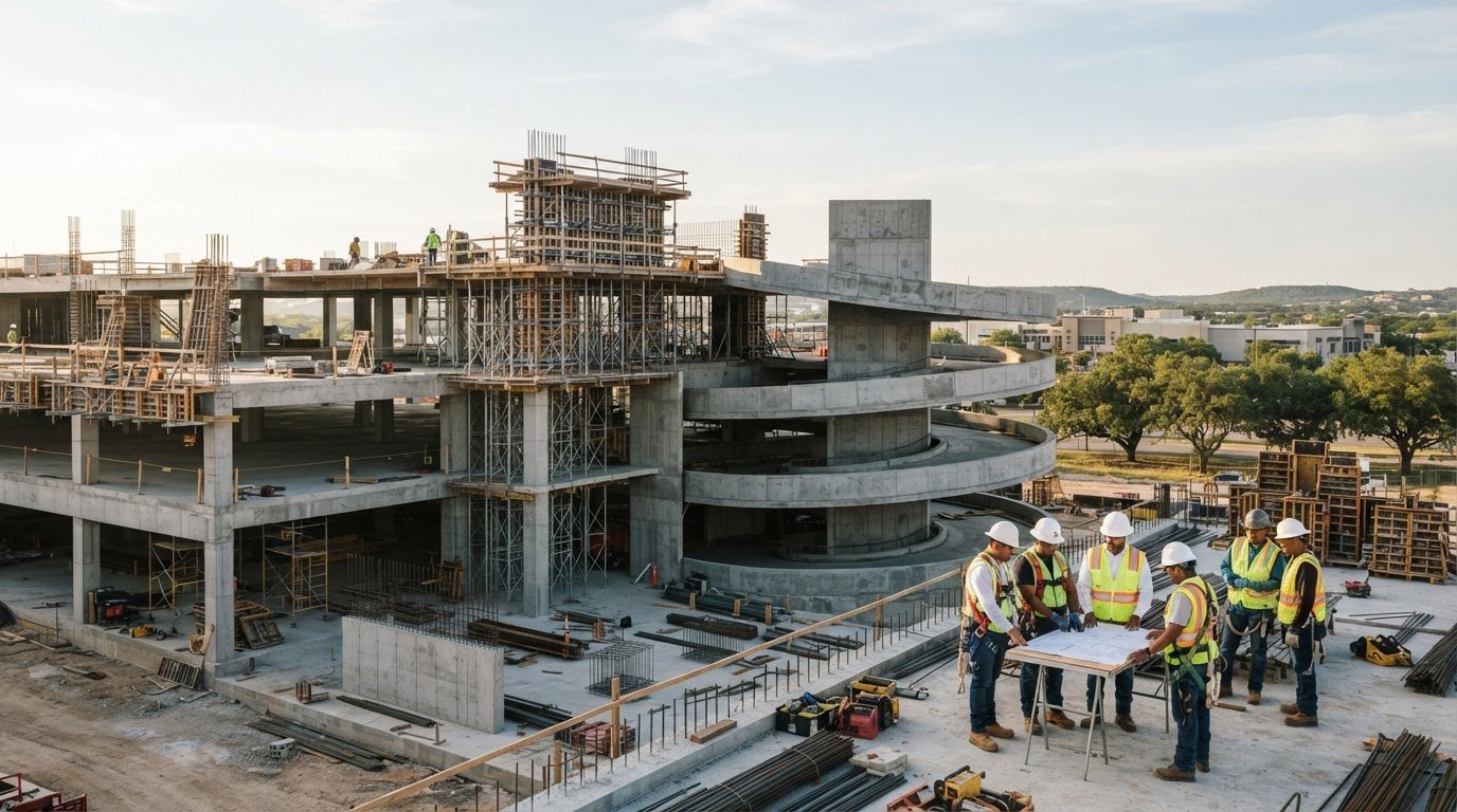 Cast-in-Place Parking Garage Builders in San Antonio