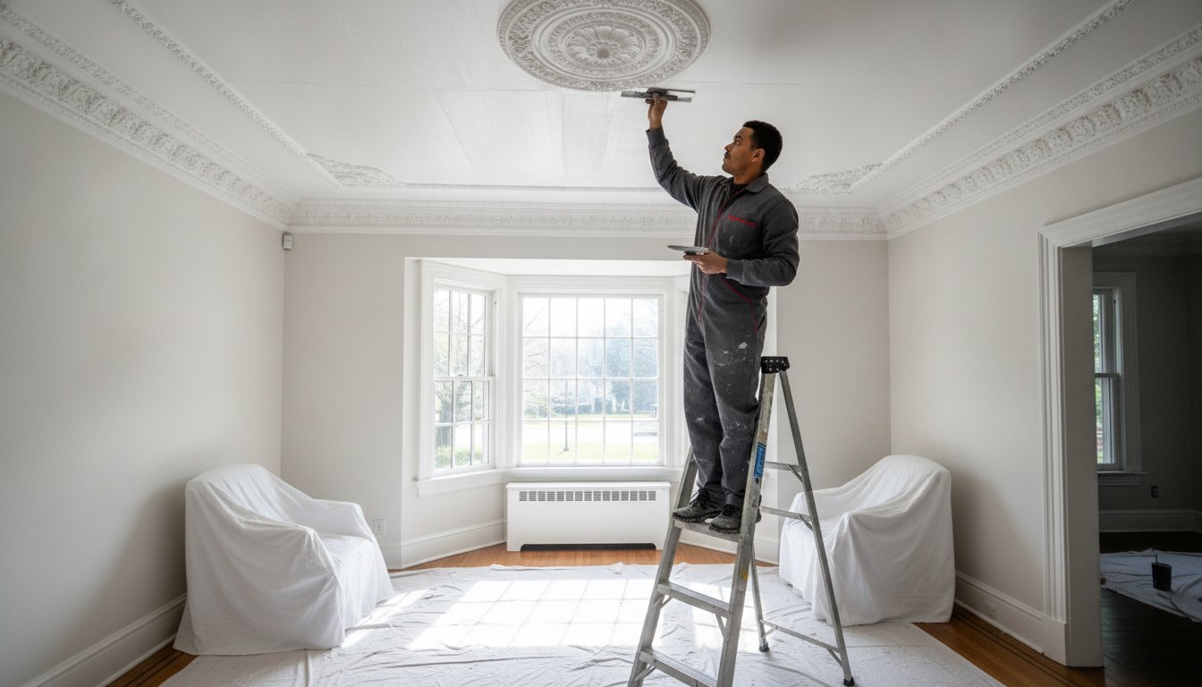 Ceiling Plaster Repair in NJ: The Homeowner’s Guide to Restoring Historic Charm